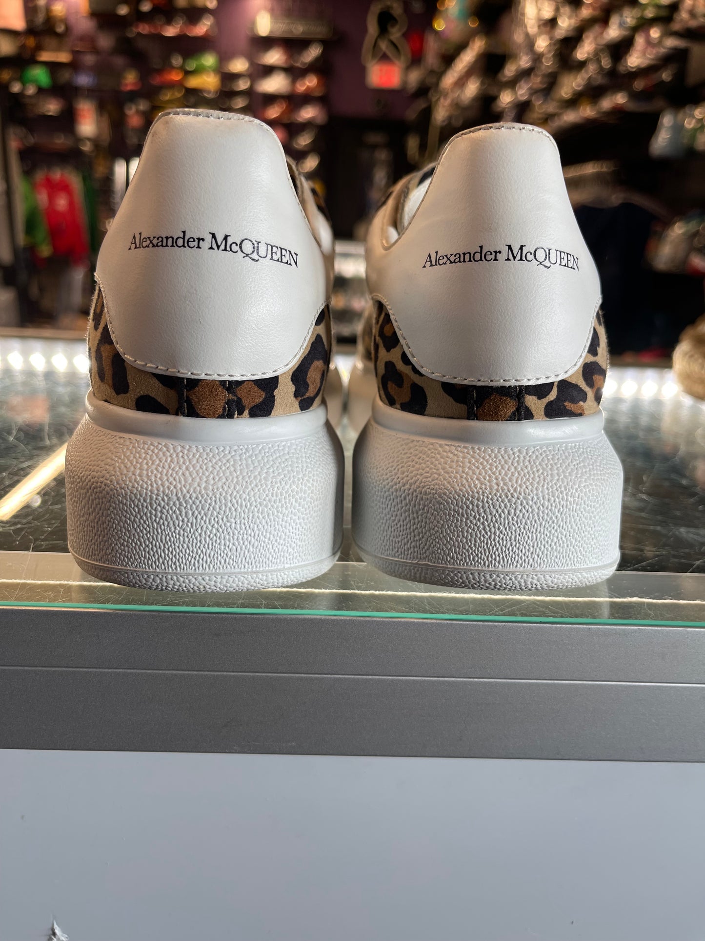 Alexander McQueen Oversized Sneaker "Leopard Suede"