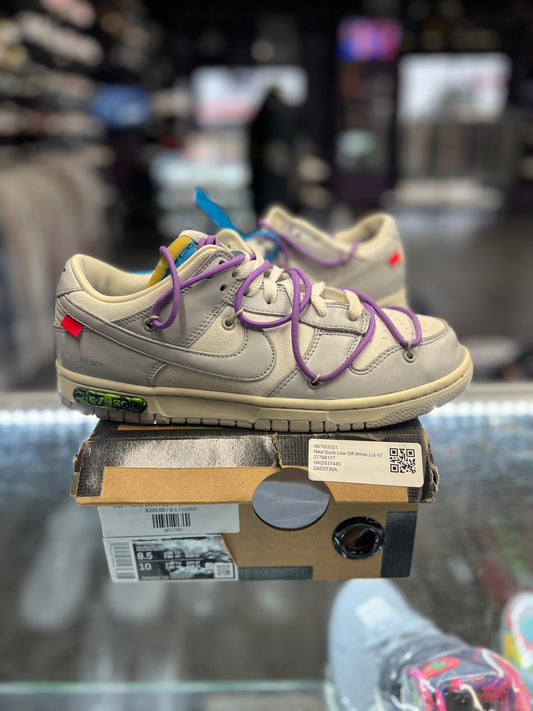2021 Nike Dunk Low "Off-White Lot 47"