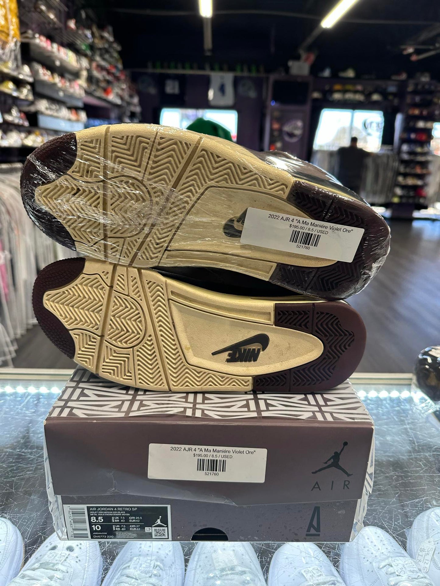 2022 Air Jordan Retro 4 "A Ma Maniére Violet Ore"