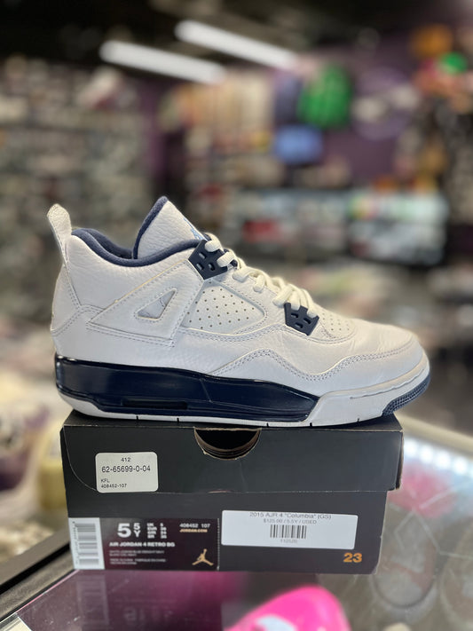 2015 Air Jordan Retro 4 "Columbia" (GS)