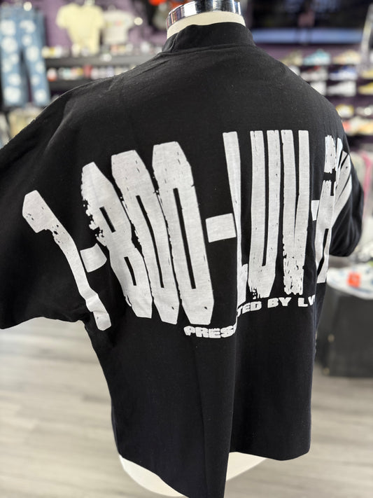 LVSR Cropped Shirt "Big Face black"