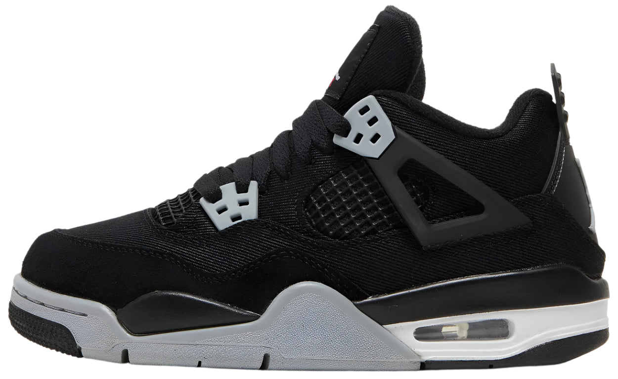 2022 Air Jordan Retro 4 "Black Canvas" (GS)