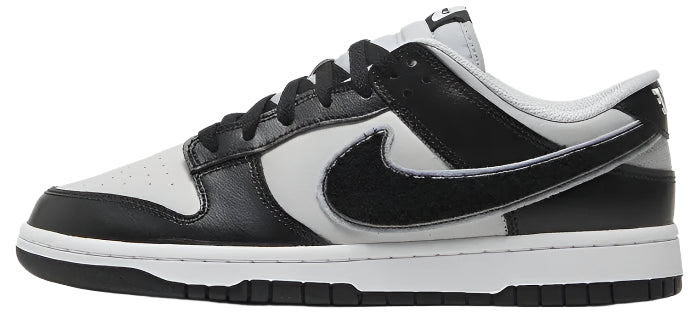 2022 Nike Dunk Low "Chenille Swoosh Black Grey Fog"