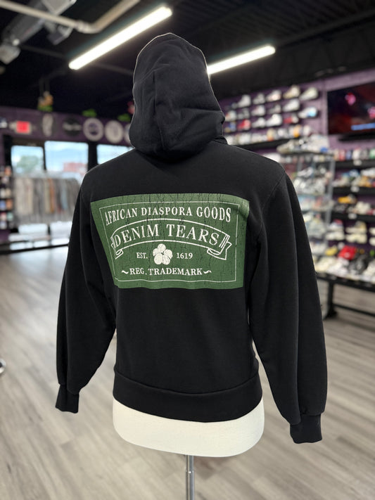 Denim Tears Zip Hoodie "Black"