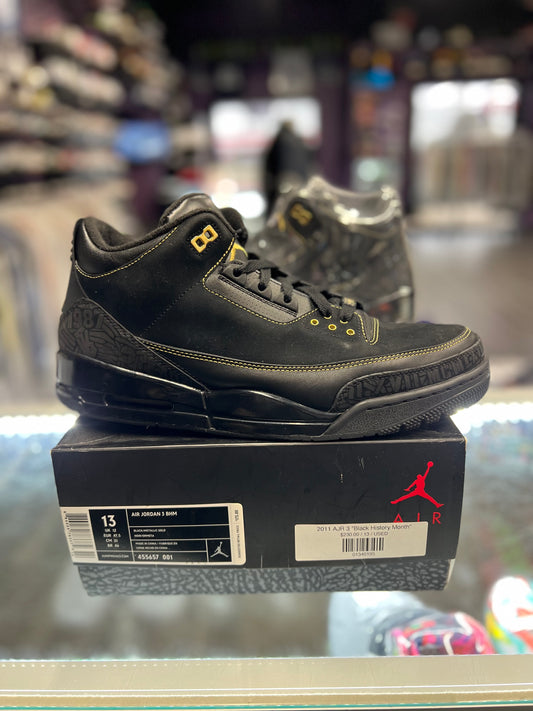 2011 Air Jordan Retro 3 "Black History Month"