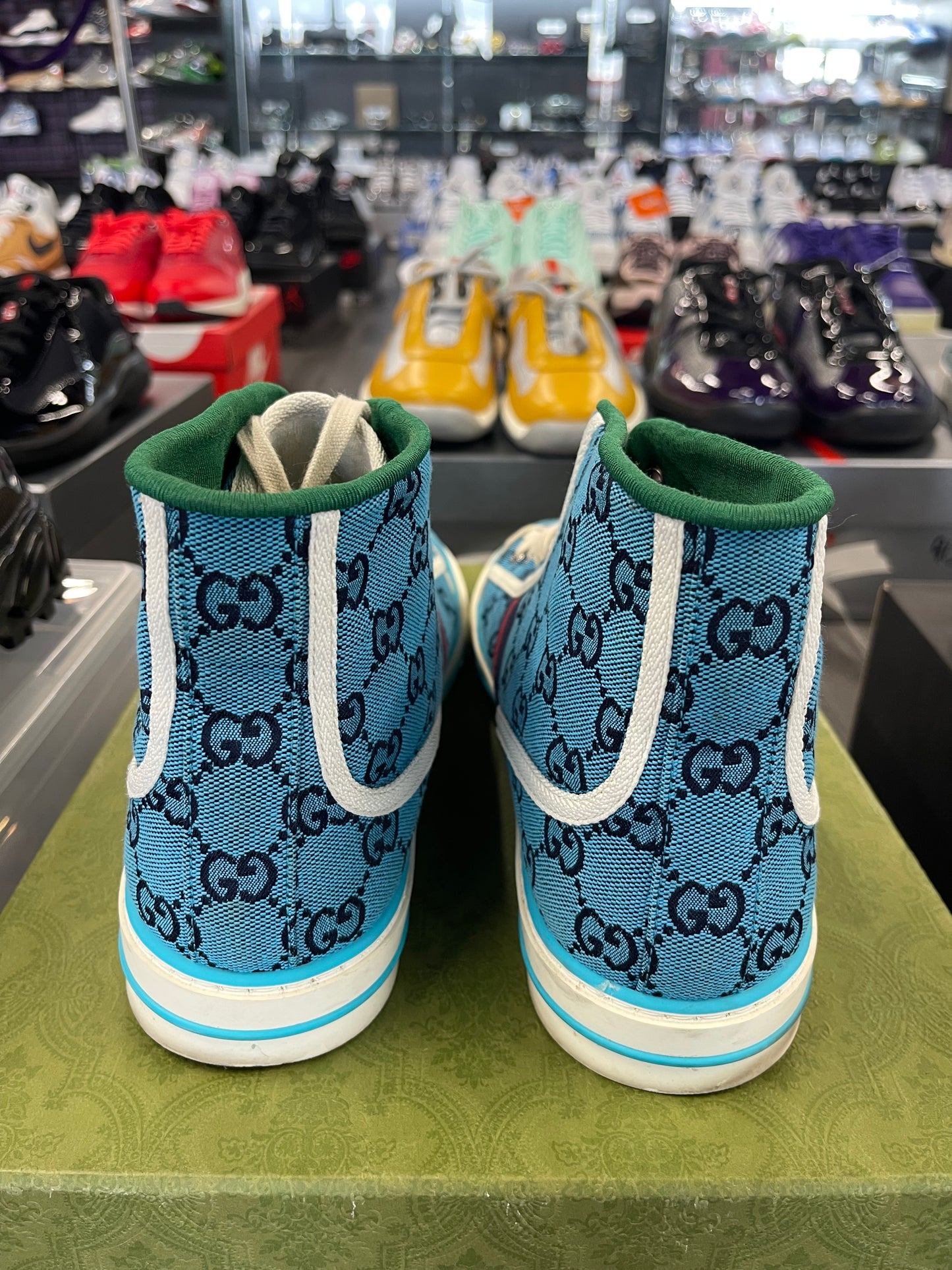 Gucci Tennis 1977 High Top Sneaker "Blue"