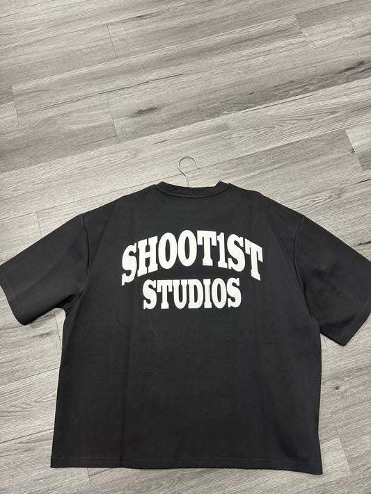 Shoot1st Tee "White/Black"