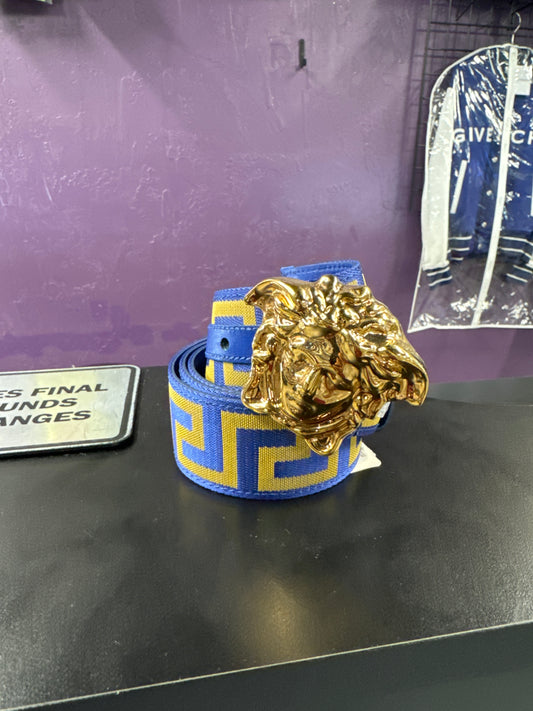 Versace Medusa Head Belt "Blue"