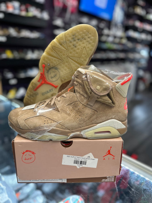 2021 Air Jordan Retro 6 "Travis Scott British Khaki"