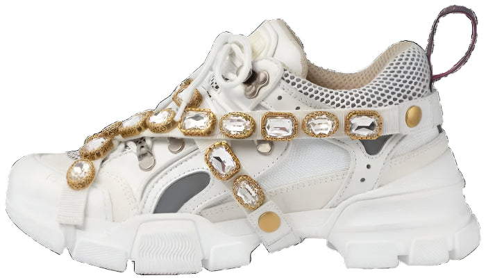 Gucci Flashtrek Removable Crystal "White"