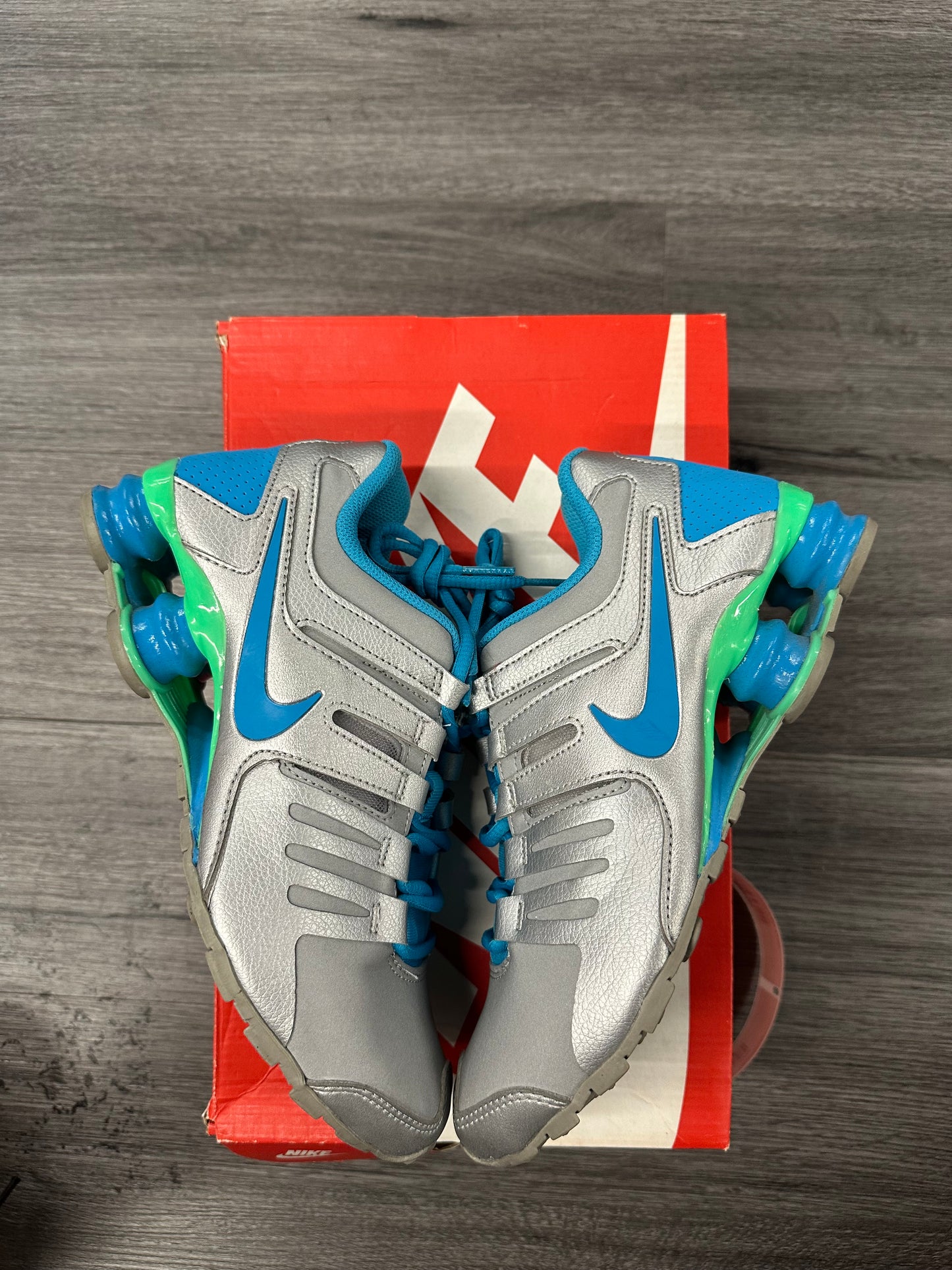 2015 Nike Shox "Blue/Silver"