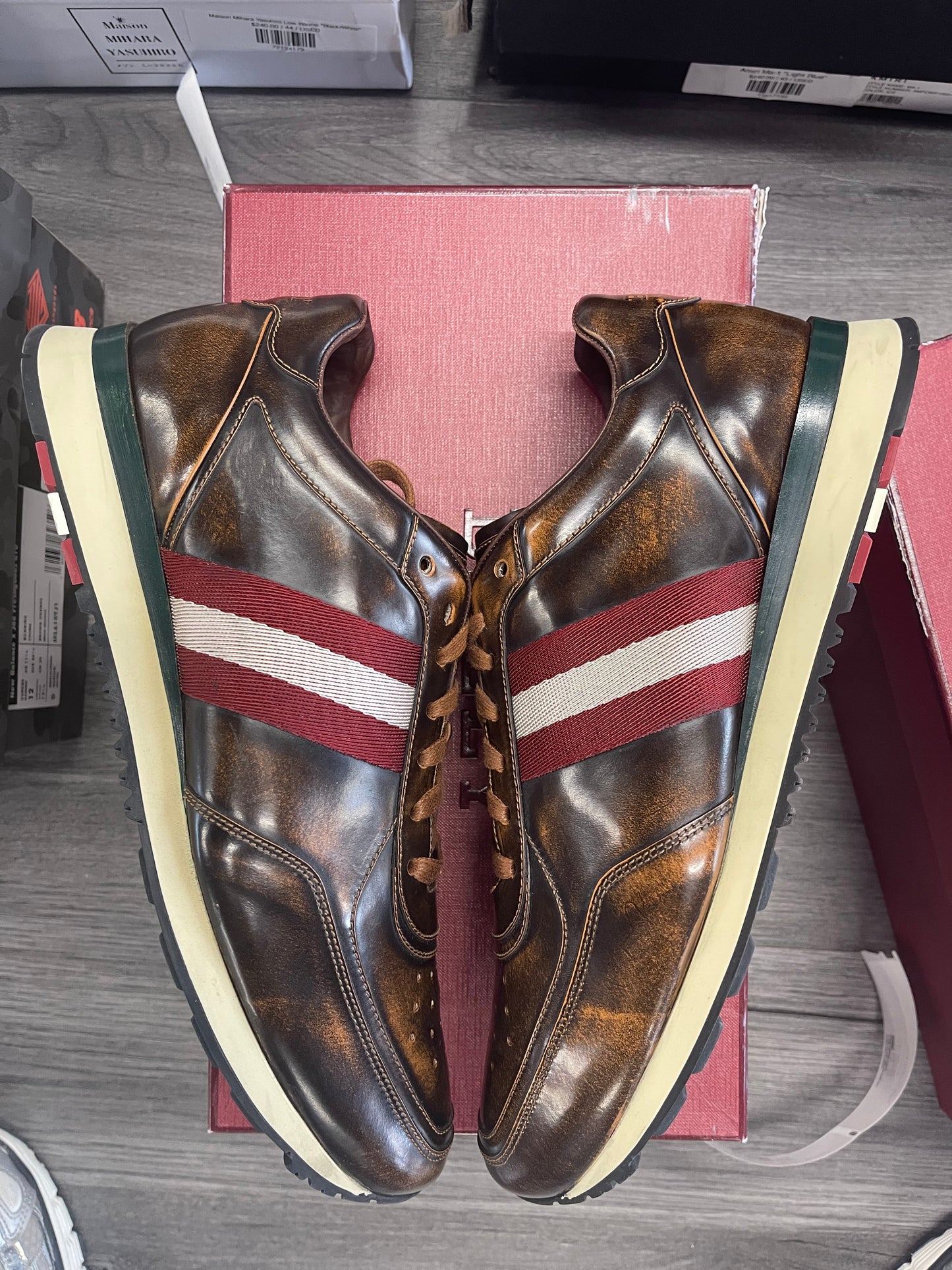 Bally Leather Low "Ashton Brown"