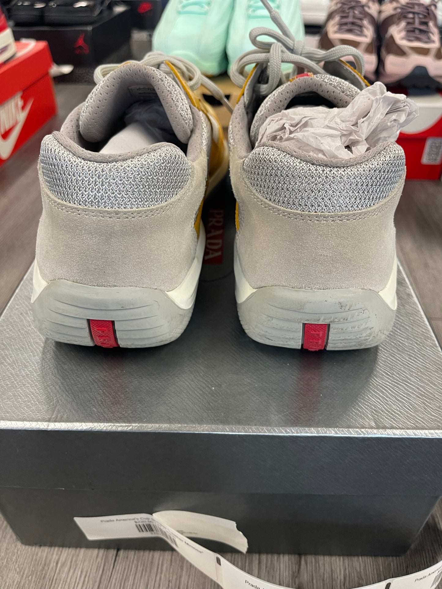 Prada America's Cup Sneaker "Leather Mimosa"