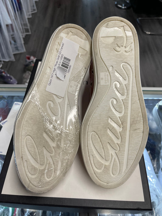 Gucci 1977 High "Rose Gold GG Canvas”