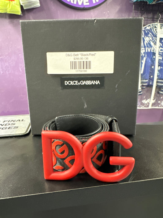 D&G Belt "Black/Red"