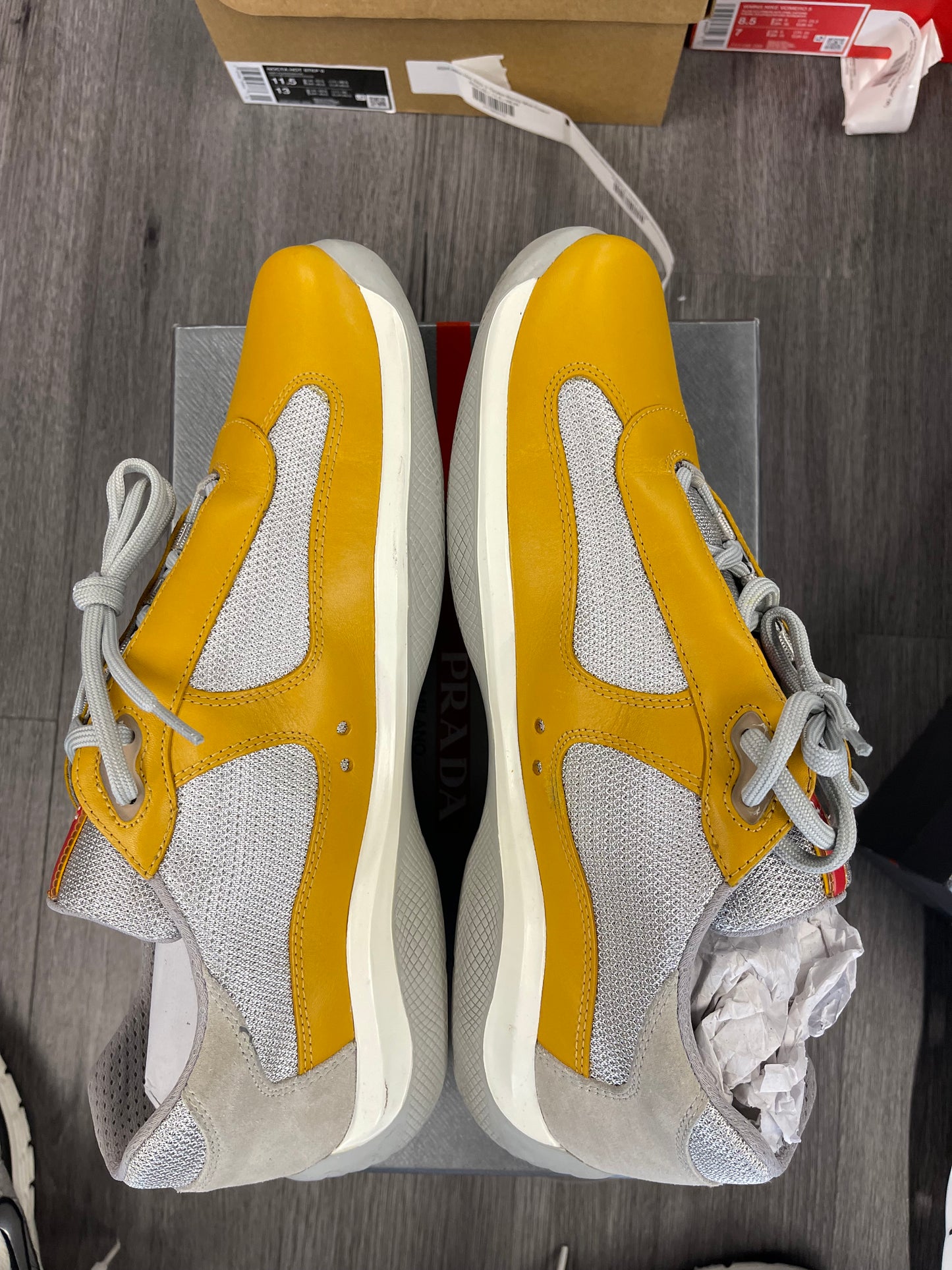 Prada America's Cup Sneaker "Leather Mimosa"