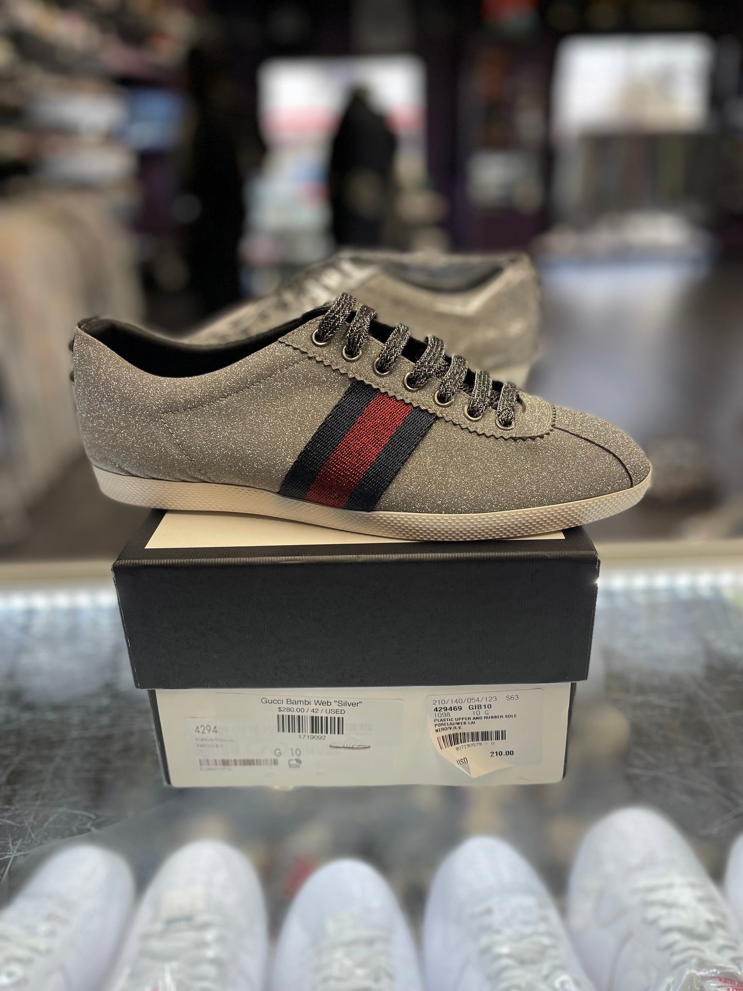Gucci Bambi Web "Silver"