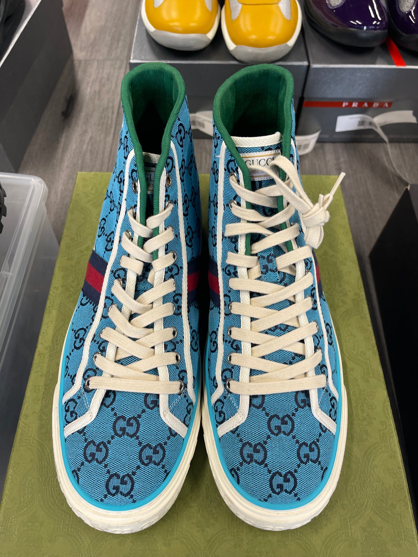 Gucci Tennis 1977 High Top Sneaker "Blue"