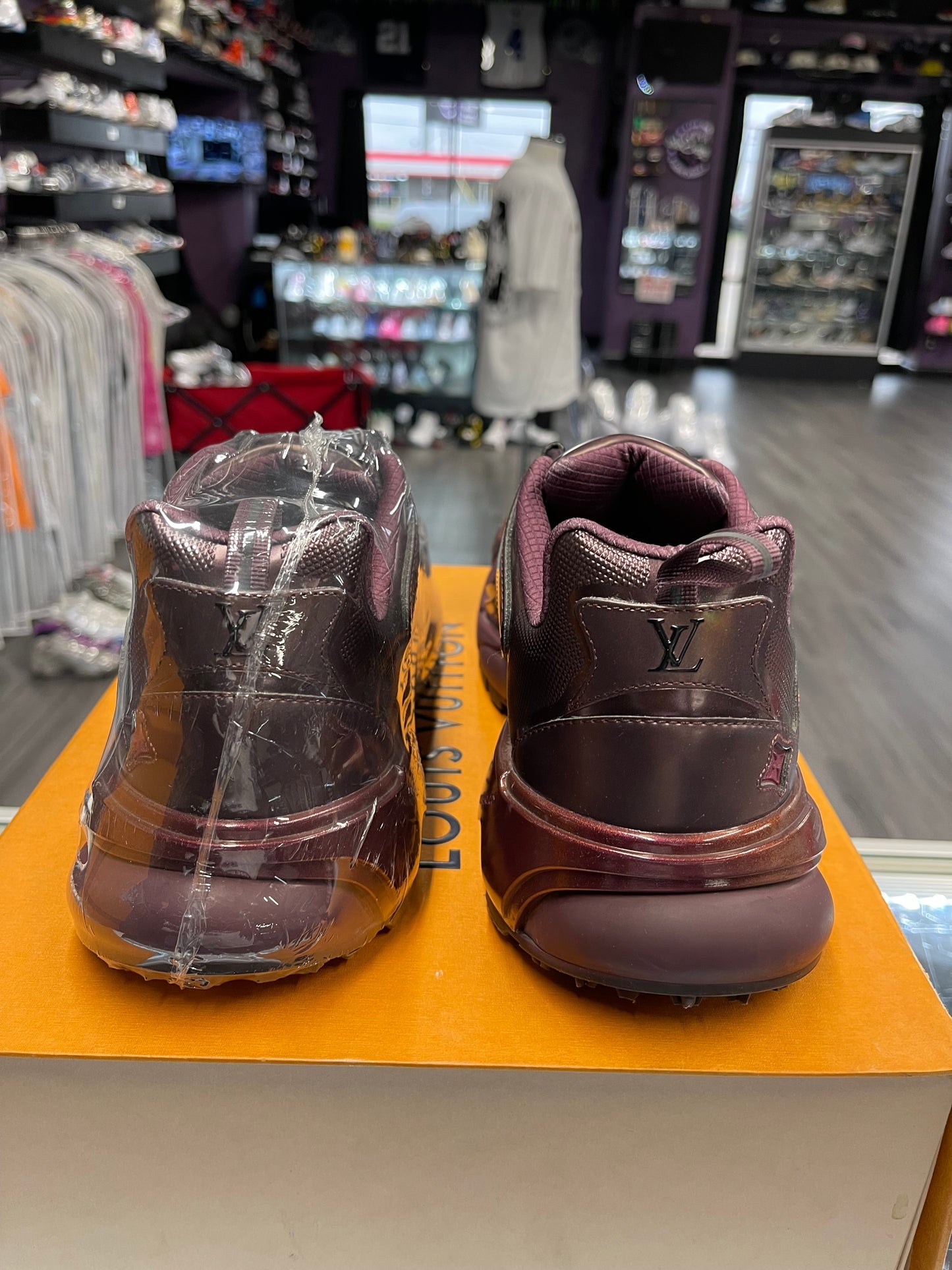 Louis Vuitton Tactic Trainers "Burgundy"