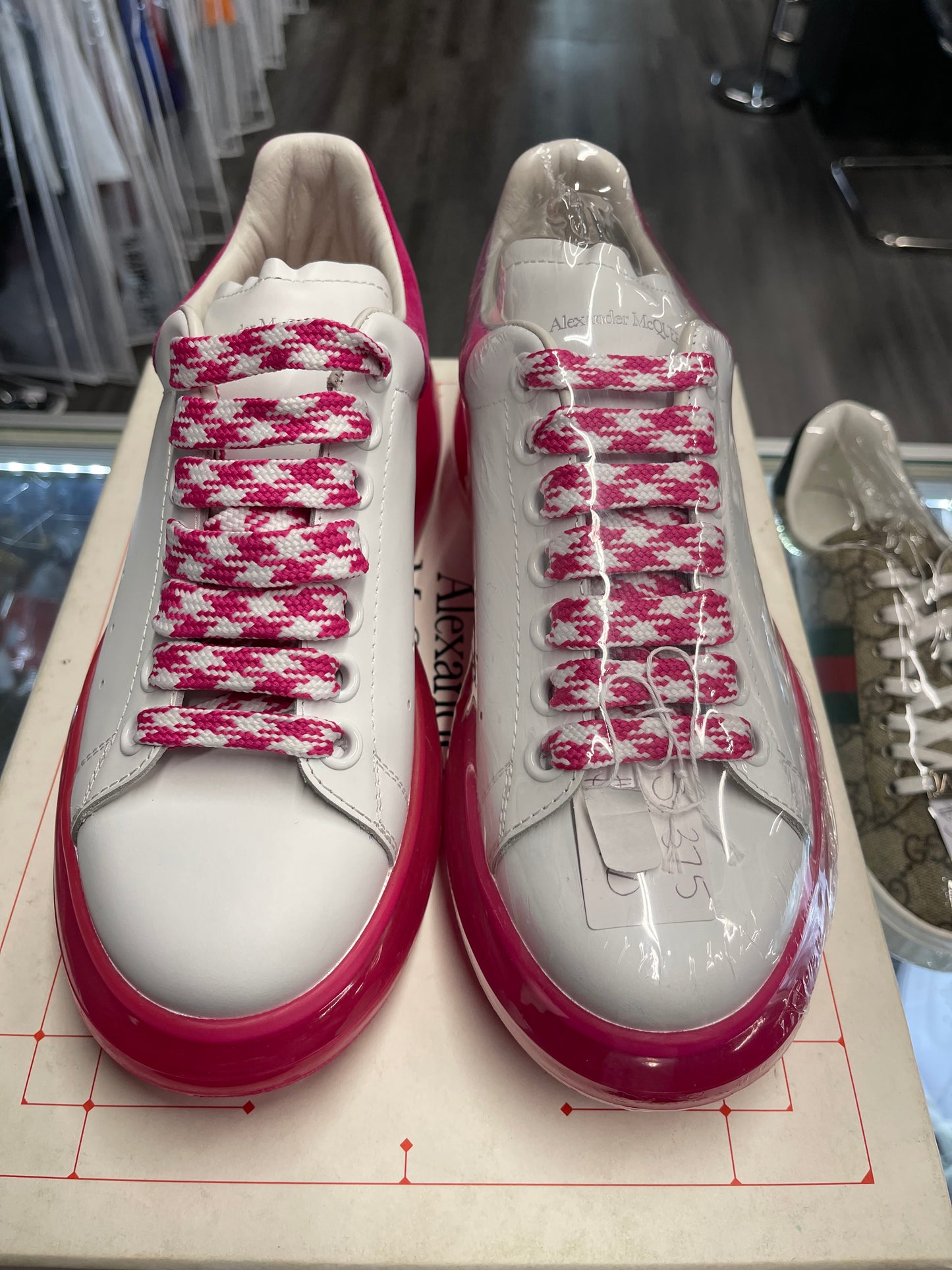 Alexander McQueen Oversized "White/Pink"