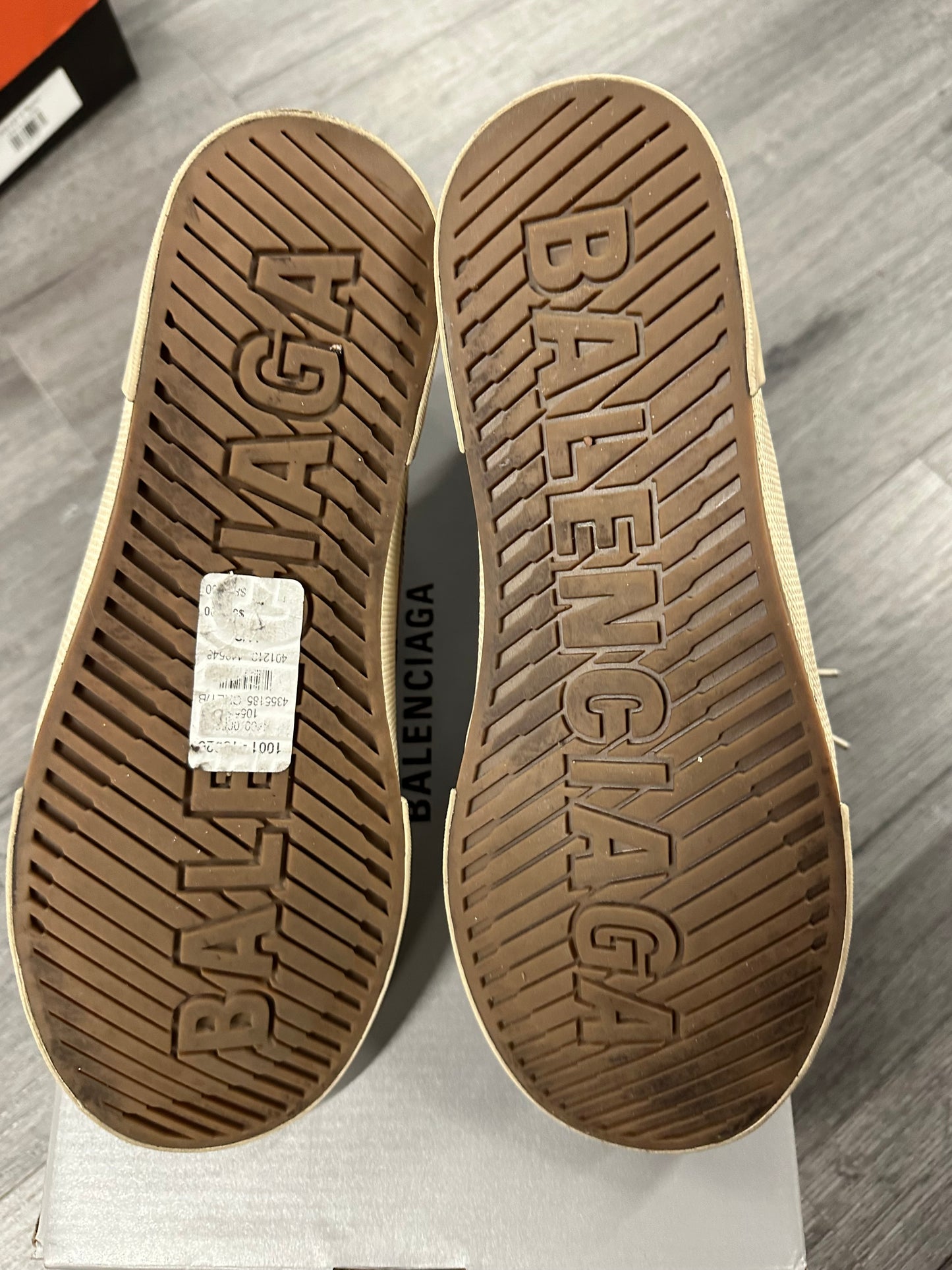 Balenciaga High Top Monogram BB "Dark Mink"