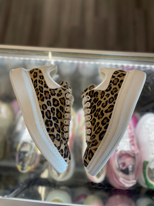 Alexander McQueen Oversized Sneaker "Leopard Suede"