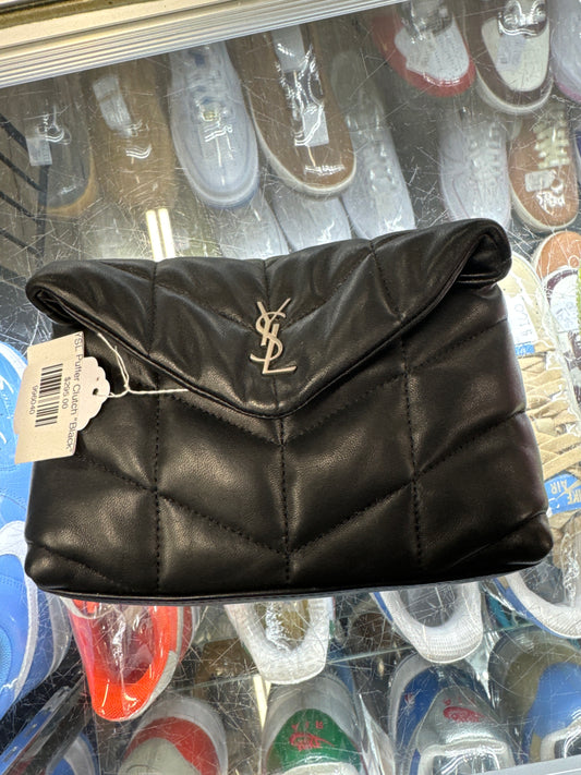 YSL Puffer Clutch "Black"