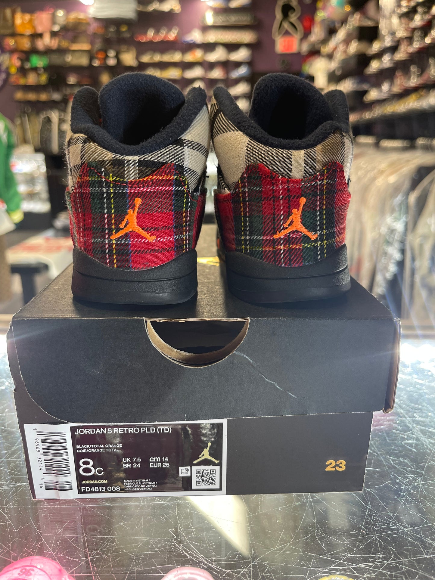 2023 Air Jordan Retro 5 "Plaid" (TD)