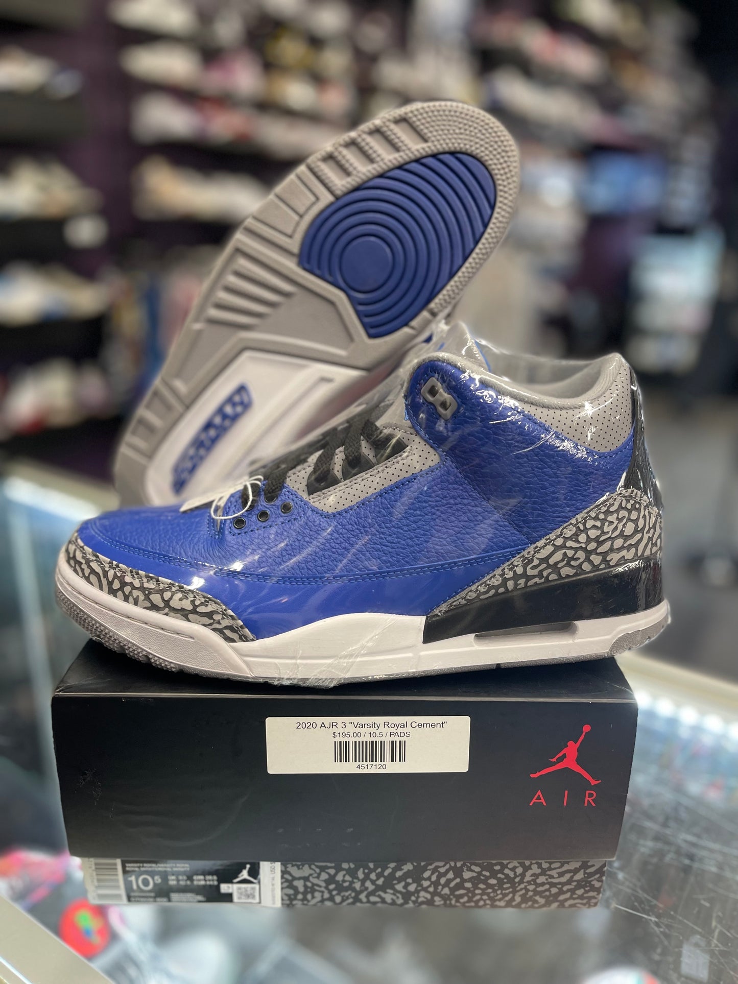 2020 Air Jordan Retro 3 "Varsity Royal Cement"