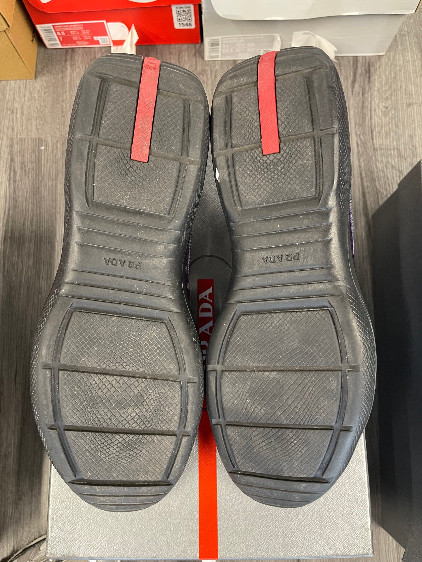Prada America's Cup Sneaker Low Patent "Purple/Black”