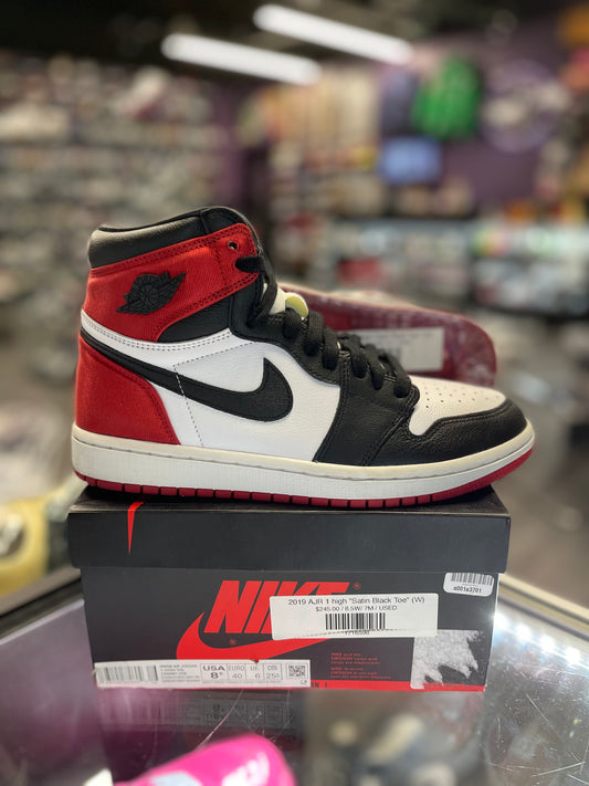 2019 AJR 1 High "Satin Black Toe" (W)