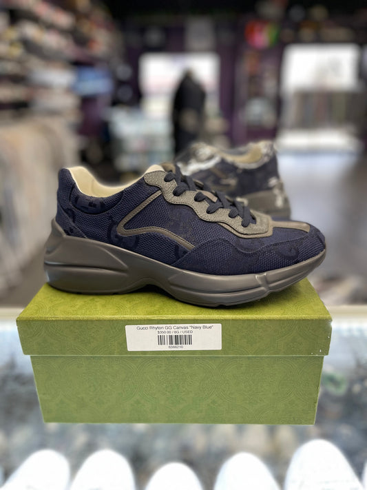 Gucci Rhyton GG Canvas "Navy Blue"
