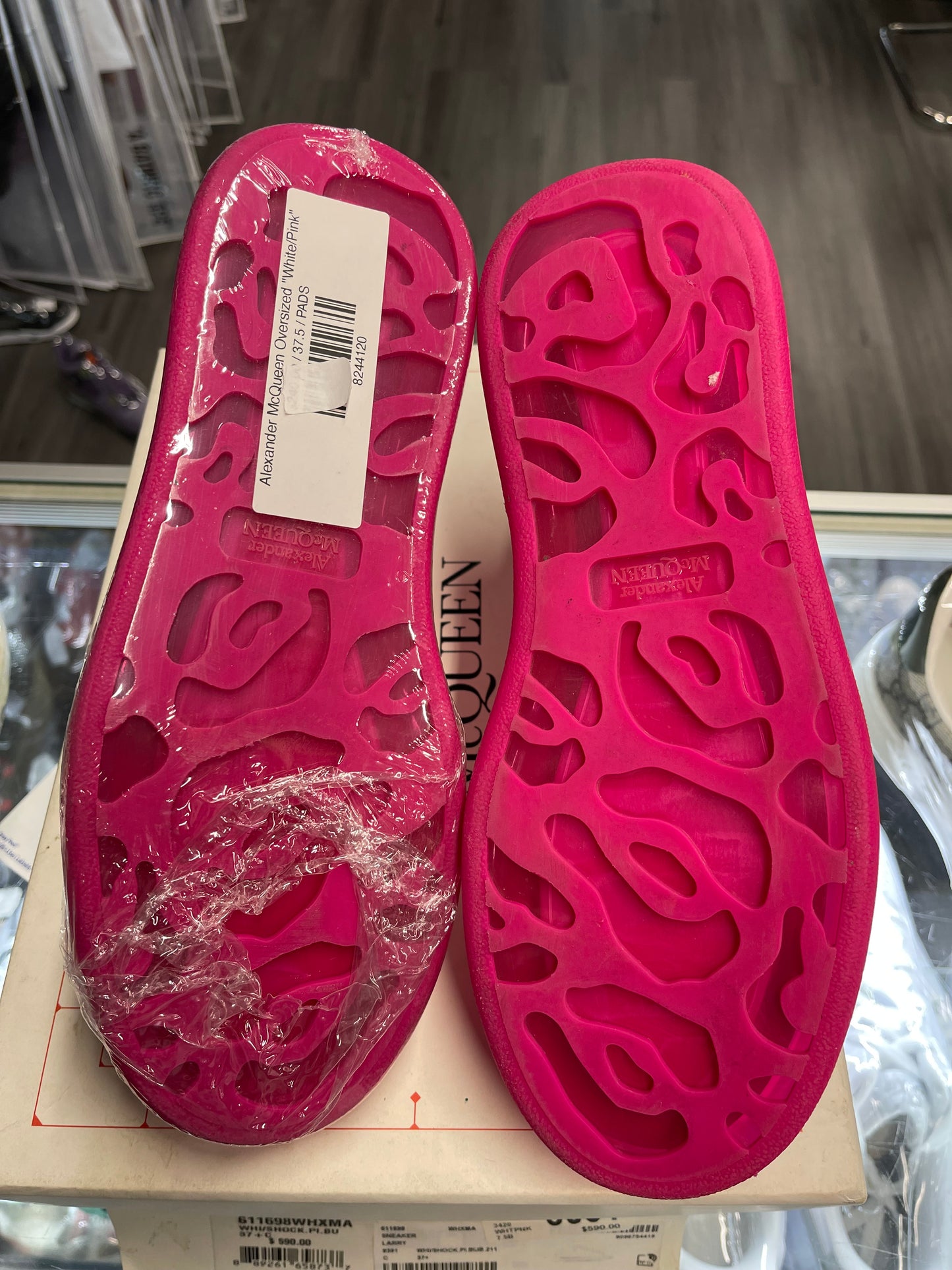 Alexander McQueen Oversized "White/Pink"
