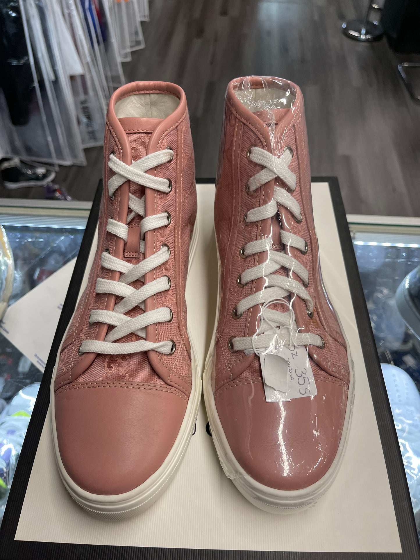 Gucci 1977 High "Rose Gold GG Canvas”