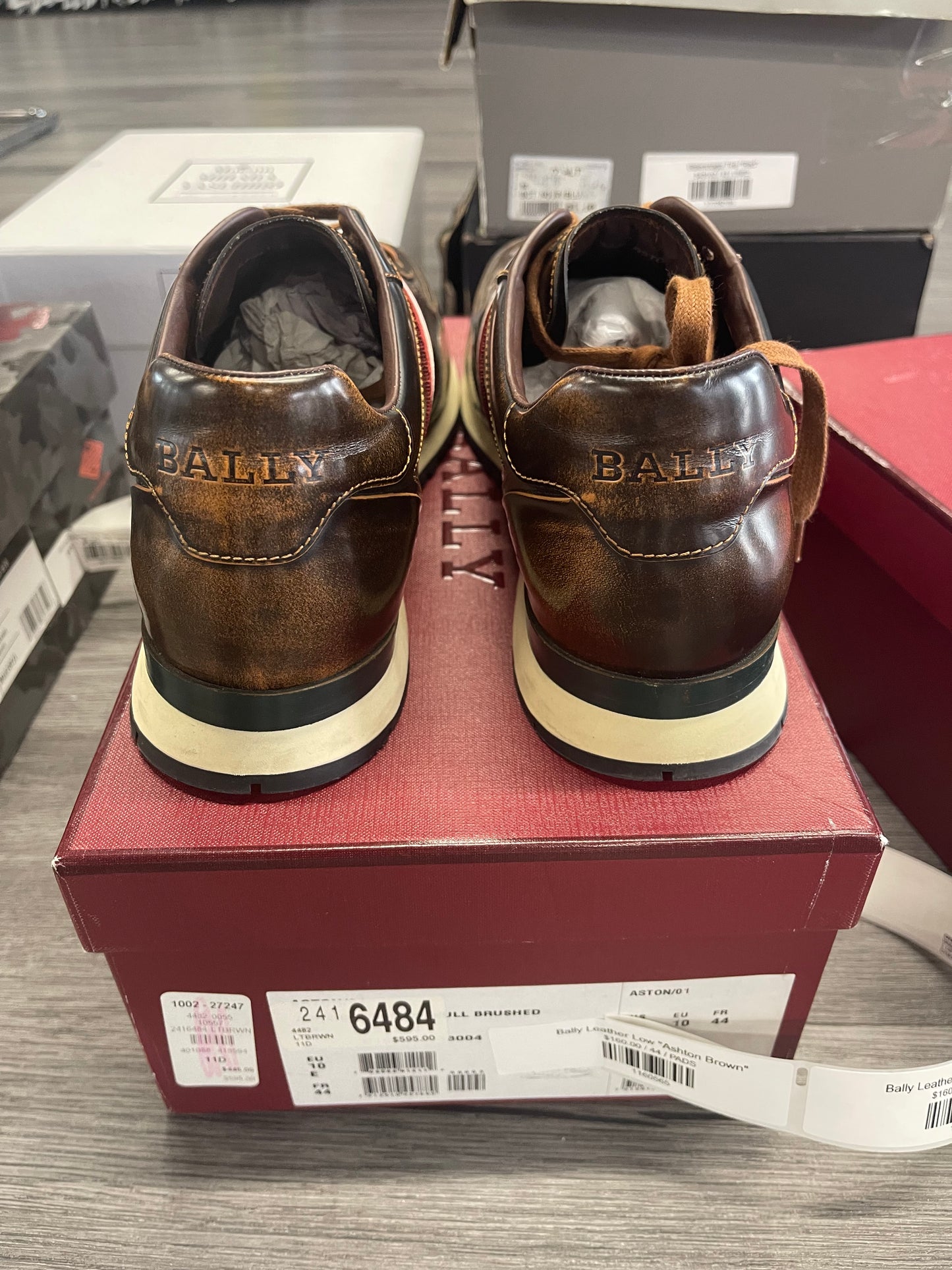 Bally Leather Low "Ashton Brown"