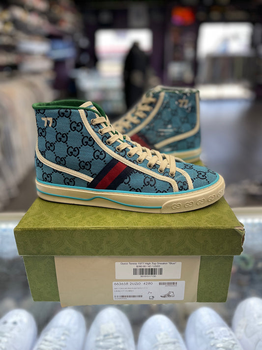 Gucci Tennis 1977 High Top Sneaker "Blue"