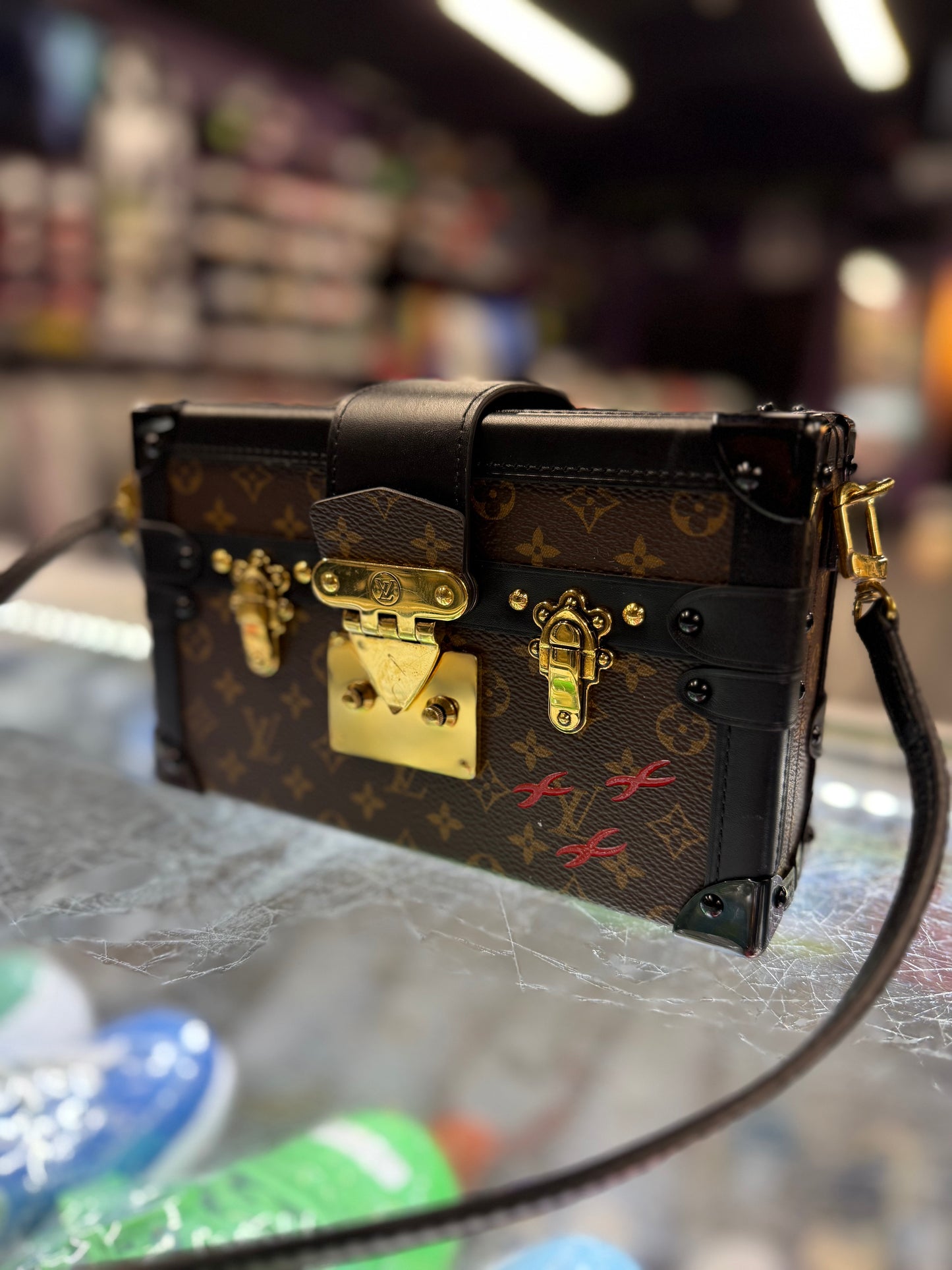 Louis Vuitton Petite Malle Monogram "Black/Brown"