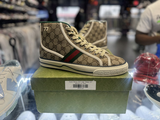 Gucci Tennis 1977 High "Beige GG"