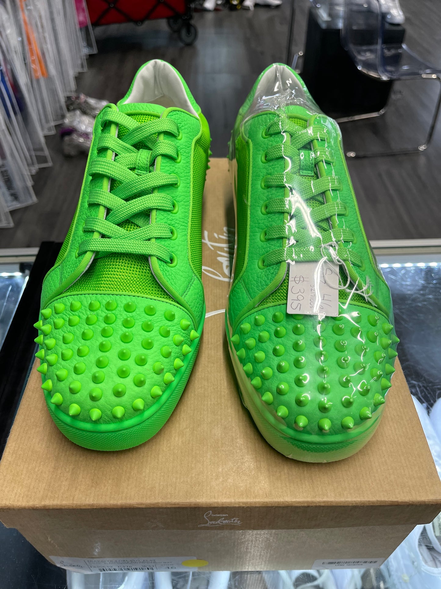 Christian Louboutin Low Spikes "Slime"