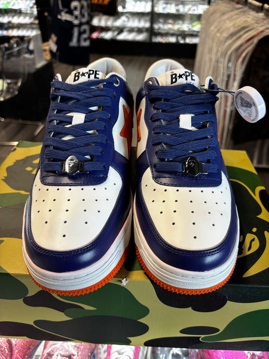 Bapesta Low "Leather Purple Orange"