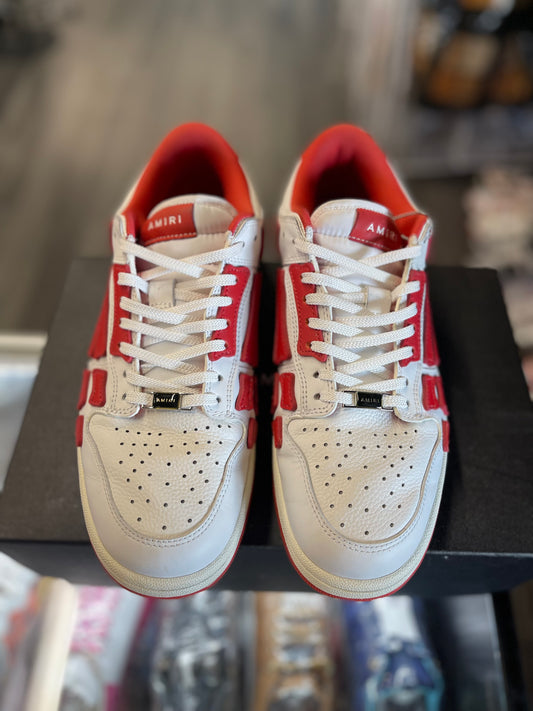 Amiri Skel Low "White/Red"