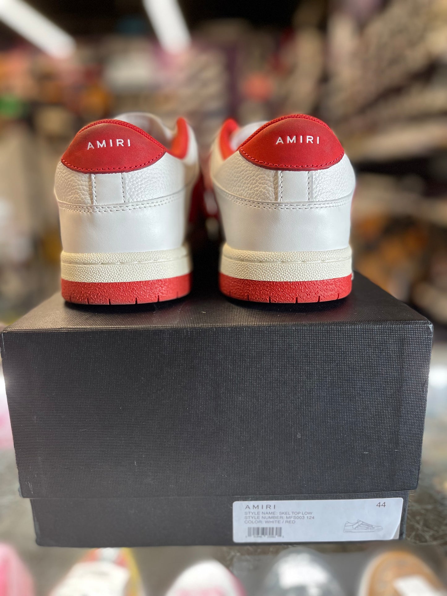 Amiri Skel Low "White/Red"