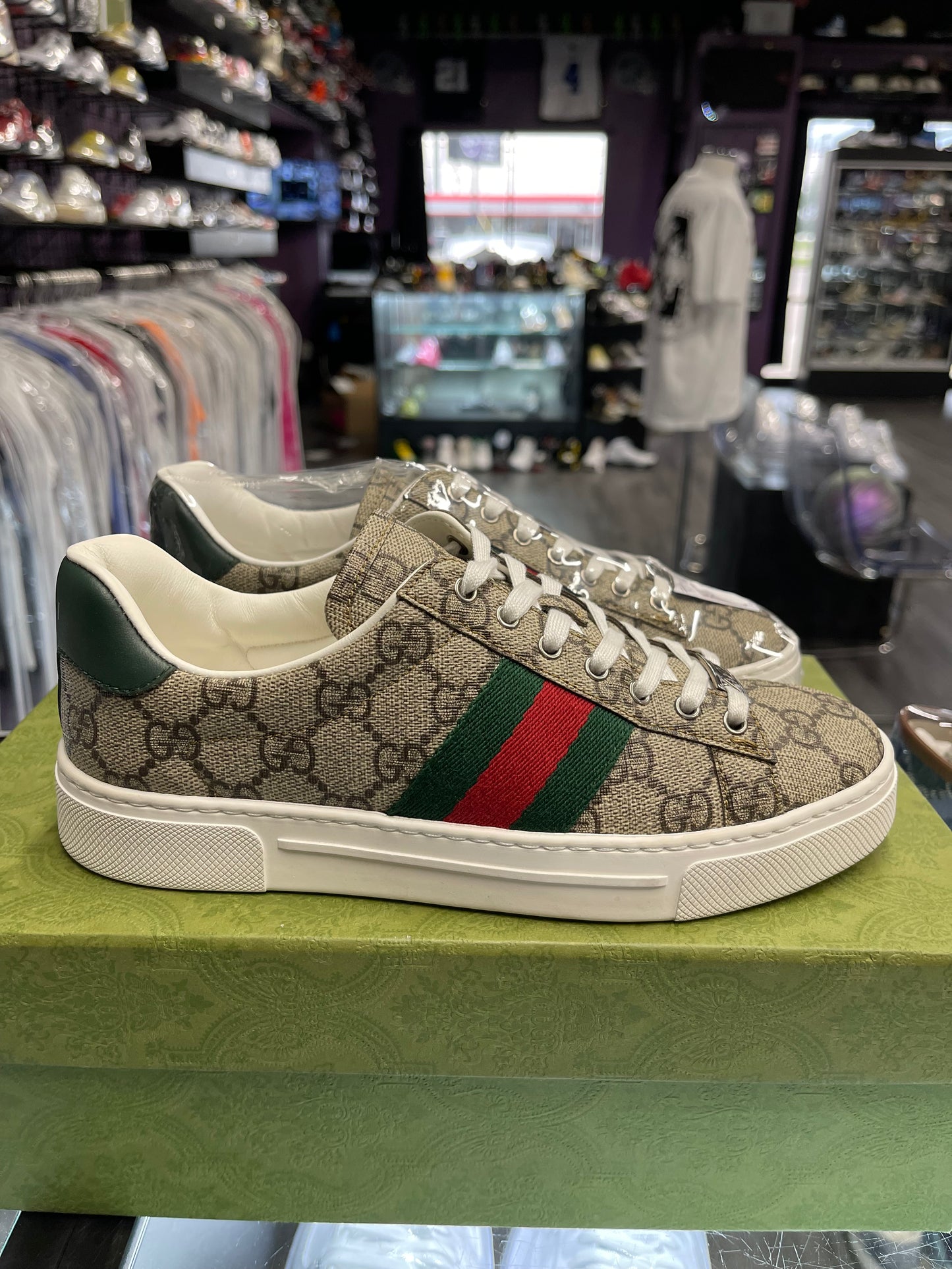 Gucci Ace Low Monogram "Beige"