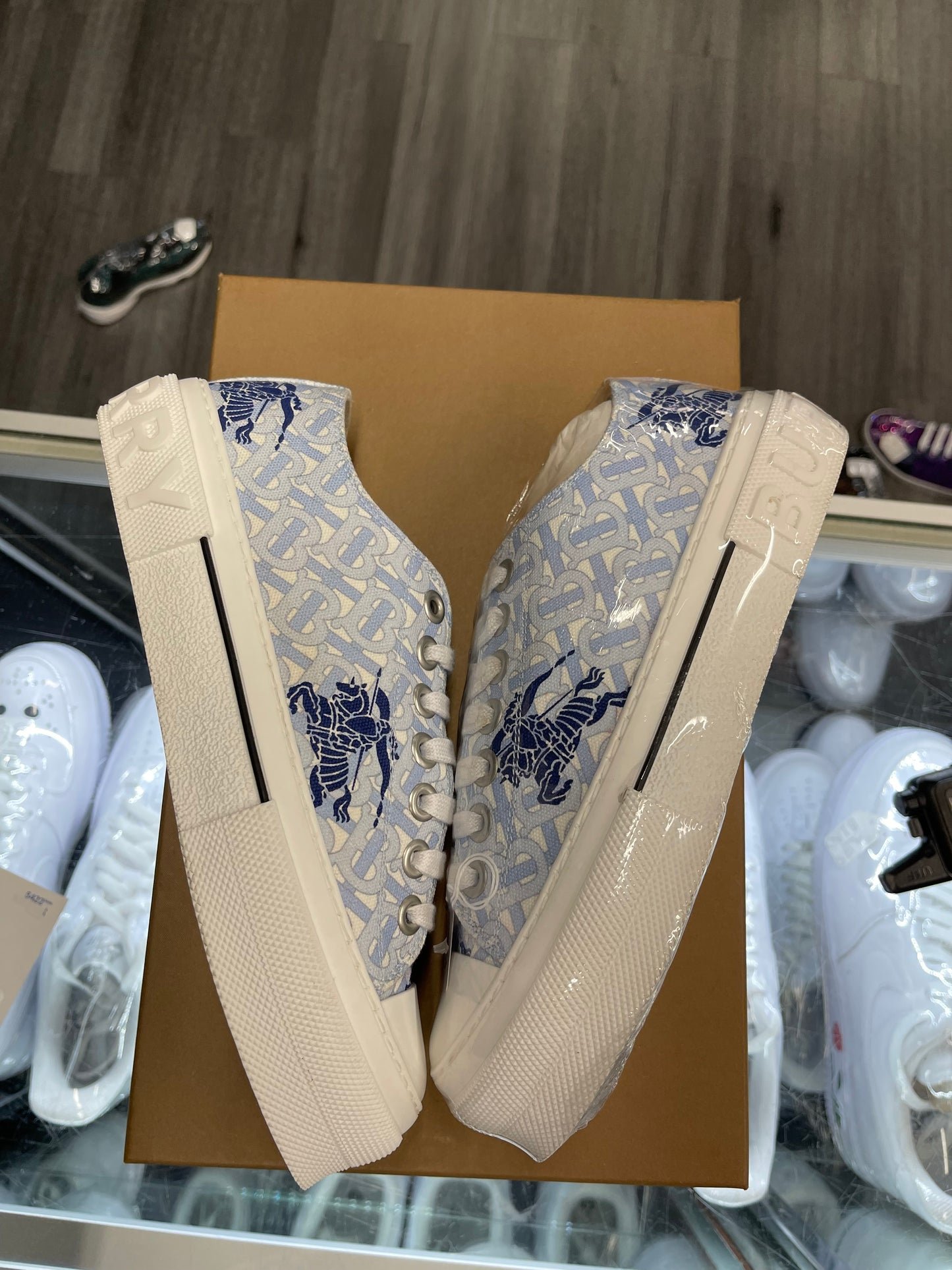 Burberry Equestrian Knight Low "Blue"