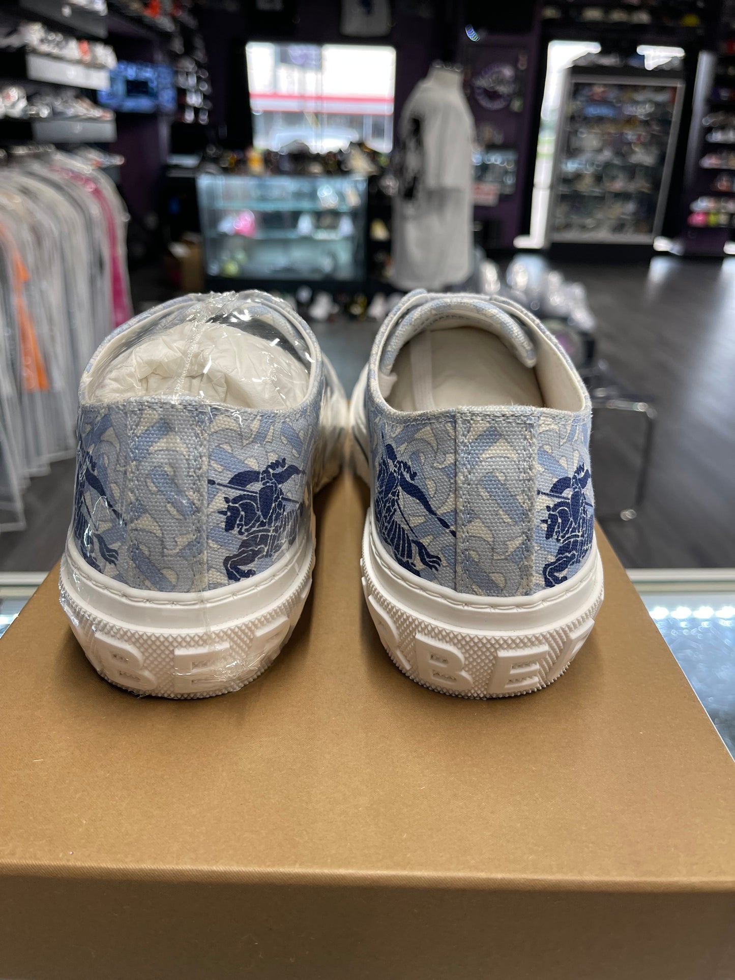 Burberry Equestrian Knight Low "Blue"