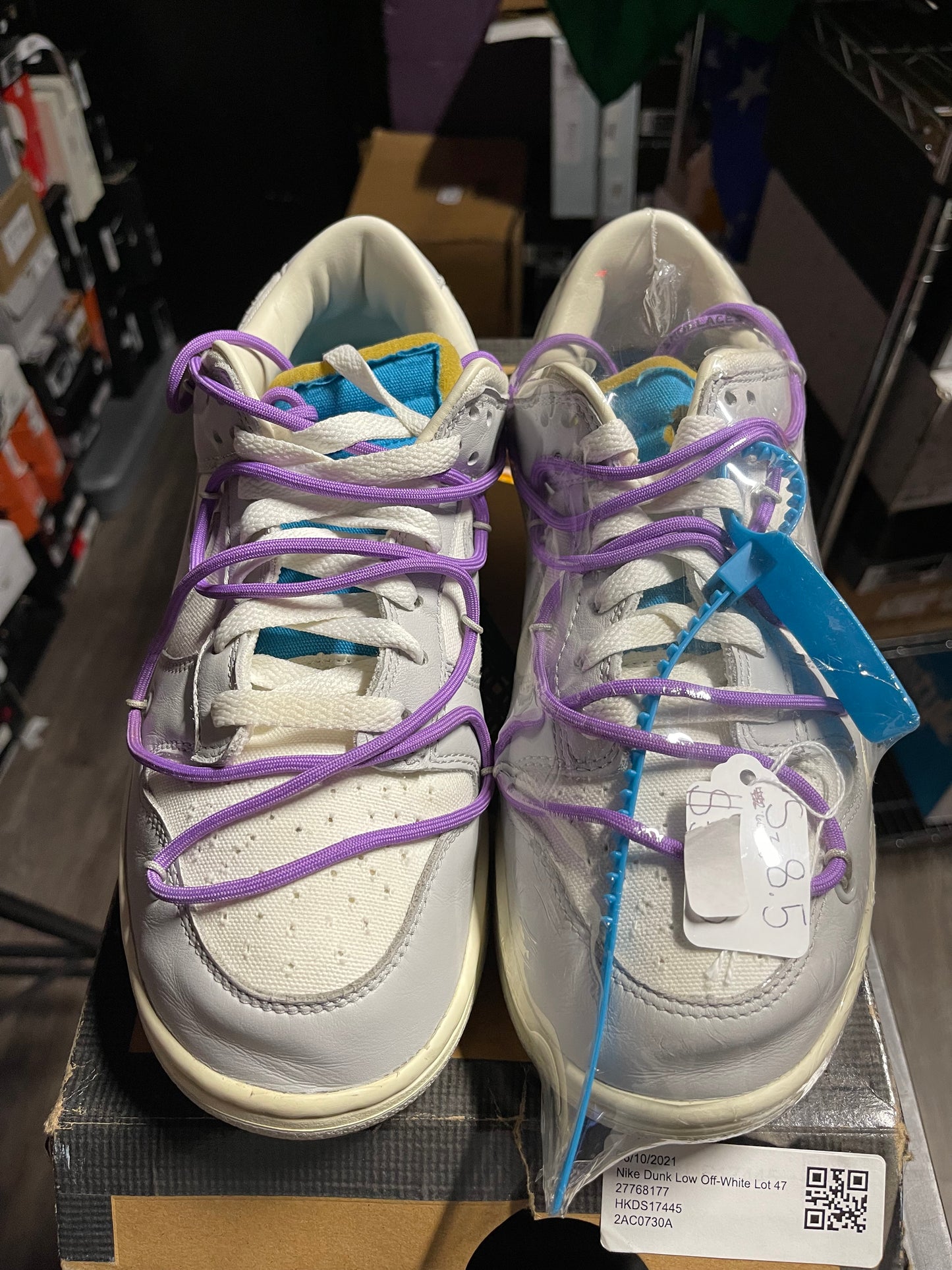 2021 Nike Dunk Low "Off-White Lot 47"