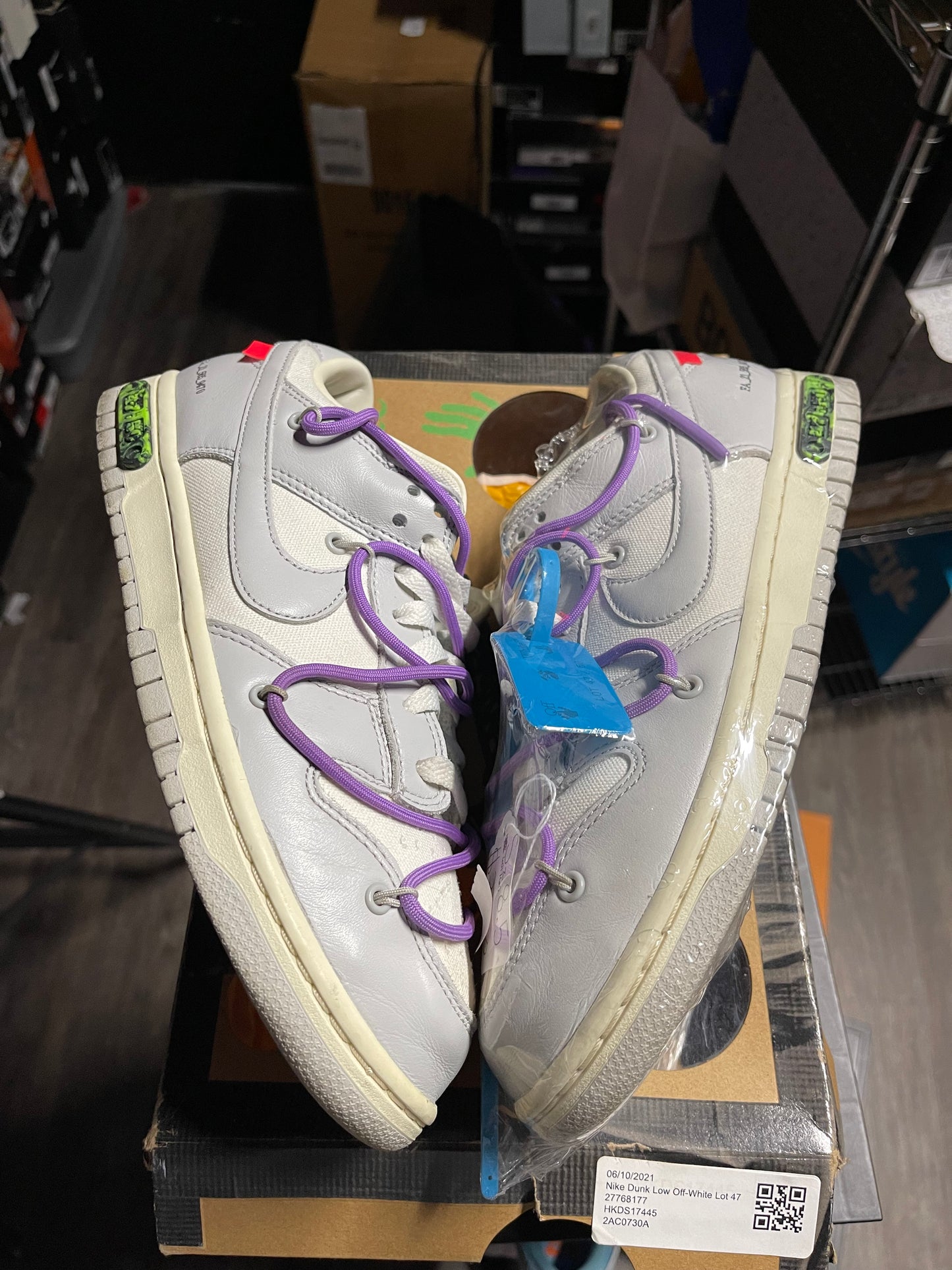 2021 Nike Dunk Low "Off-White Lot 47"