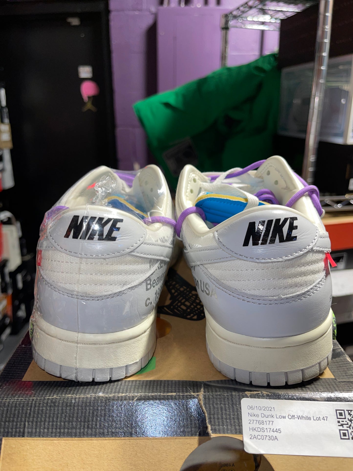2021 Nike Dunk Low "Off-White Lot 47"