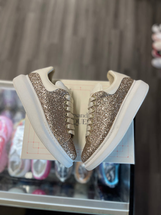 Alexander Mcqueen Oversized Sneaker "Glitter Gold"