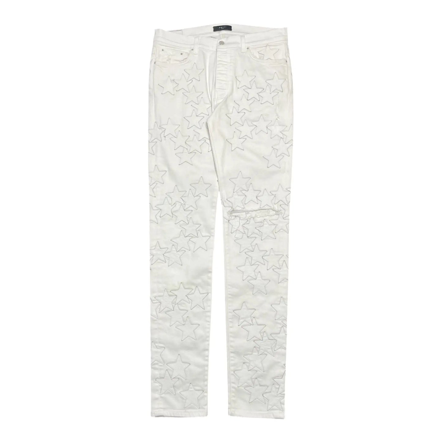 Amiri Denim Pants "White Stars"